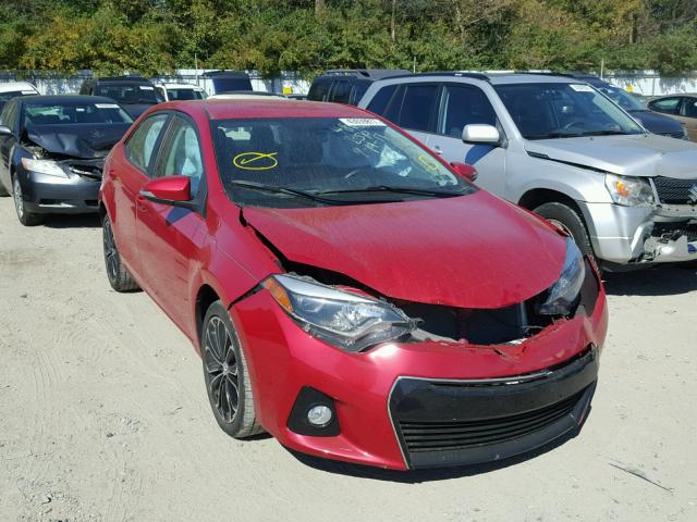 2T1BURHE4FC373266 - 2015 TOYOTA COROLLA L RED photo 1