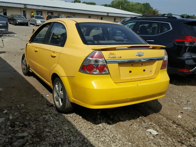 KL1TD56618B015723 - 2008 CHEVROLET AVEO BASE Сары фото 3