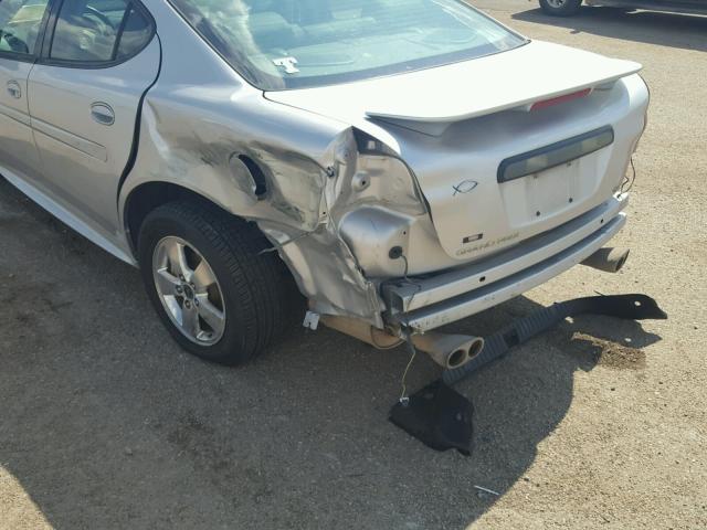 2G2WS522X51152058 - 2005 PONTIAC GRAND PRIX GRAY photo 9