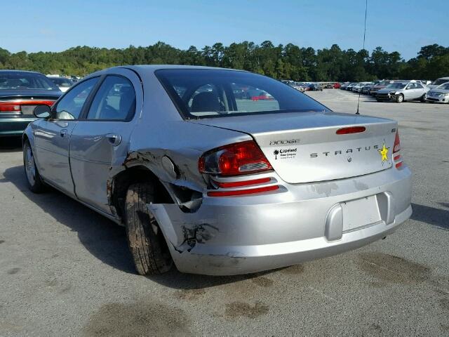 1B3EL46X66N150345 - 2006 DODGE STRATUS SX SILVER photo 3