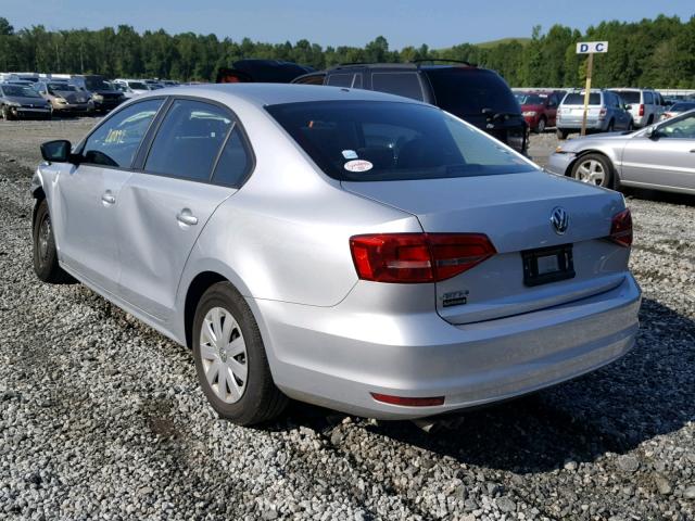 3VW2K7AJ4FM305037 - 2015 VOLKSWAGEN JETTA BASE 银色 照片 3