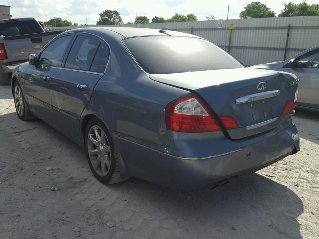 JNKBF01A55M100589 - 2005 INFINITI Q45 BLUE photo 3