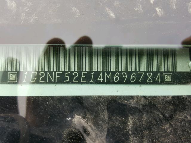 1G2NF52E14M696784 - 2004 PONTIAC GRAND AM S Ağ foto 10