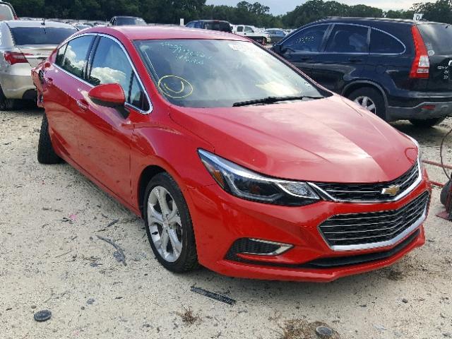 1G1BF5SM5H7211016 - 2017 CHEVROLET CRUZE PREM RED photo 1