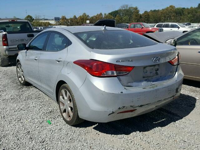 5NPDH4AE6CH085641 - 2012 HYUNDAI ELANTRA GL GRAY photo 3