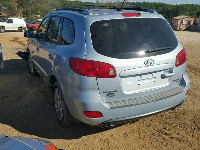 5NMSH73E67H063275 - 2007 HYUNDAI SANTA FE S Կապույտ լուսանկար 3