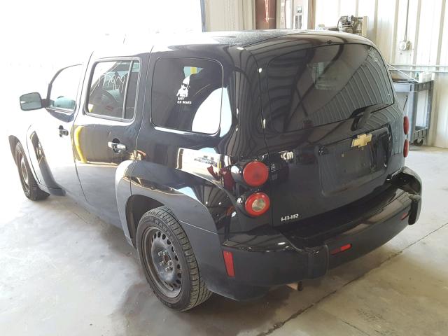 3GNCA13B29S640057 - 2009 CHEVROLET HHR LS BLACK photo 3