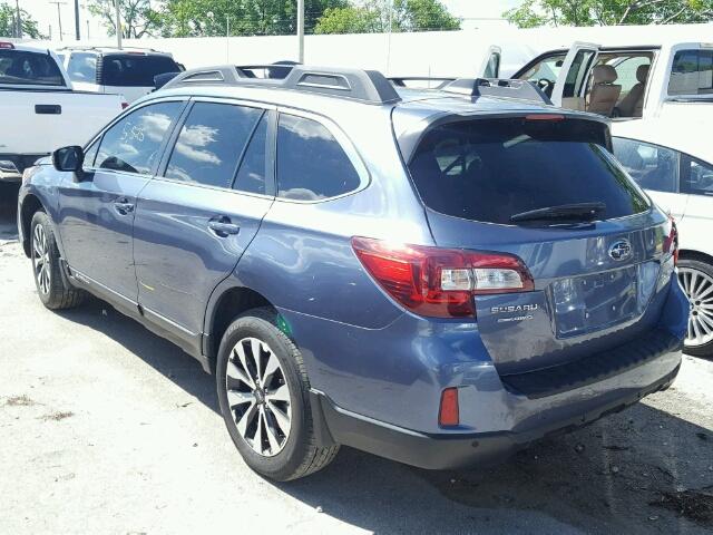 4S4BSANC8H3365172 - 2017 SUBARU OUTBACK BLUE photo 3