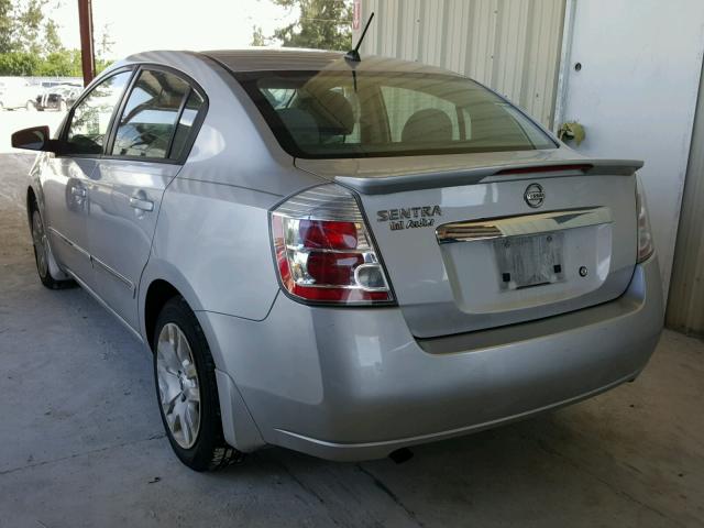 3N1AB6AP7BL637957 - 2011 NISSAN SENTRA 2.0 SILVER photo 3