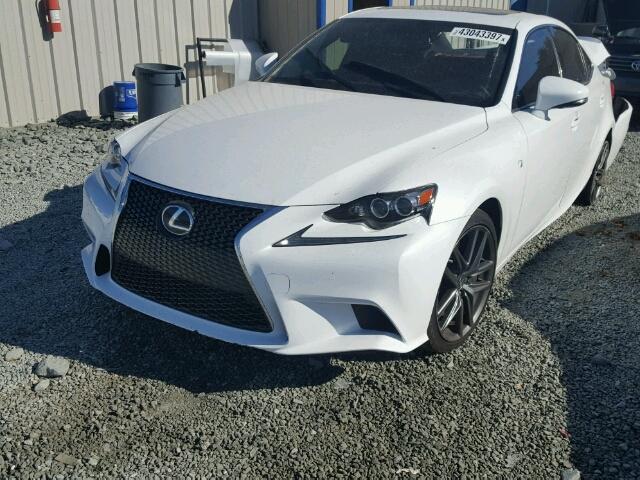 JTHBE1D26E5009001 - 2014 LEXUS IS WHITE photo 2