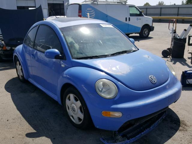 3VWCD21CX1M425355 - 2001 VOLKSWAGEN NEW BEETLE BLUE photo 1