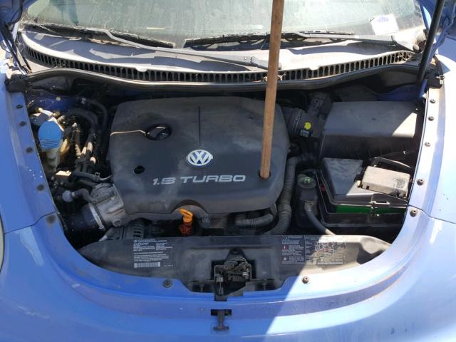 3VWCD21CX1M425355 - 2001 VOLKSWAGEN NEW BEETLE BLUE photo 7