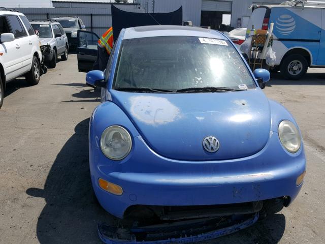 3VWCD21CX1M425355 - 2001 VOLKSWAGEN NEW BEETLE BLUE photo 9