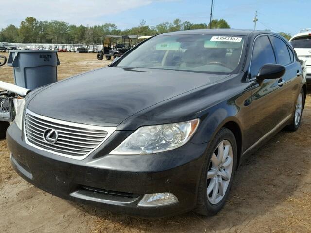 JTHBL46FX75019413 - 2007 LEXUS LS 460 BLACK photo 2