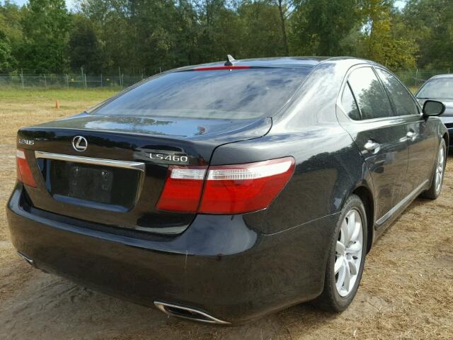 JTHBL46FX75019413 - 2007 LEXUS LS 460 BLACK photo 4