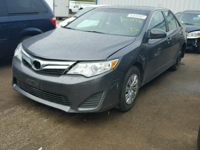 4T4BF1FK7ER352290 - 2014 TOYOTA CAMRY L GRAY photo 2