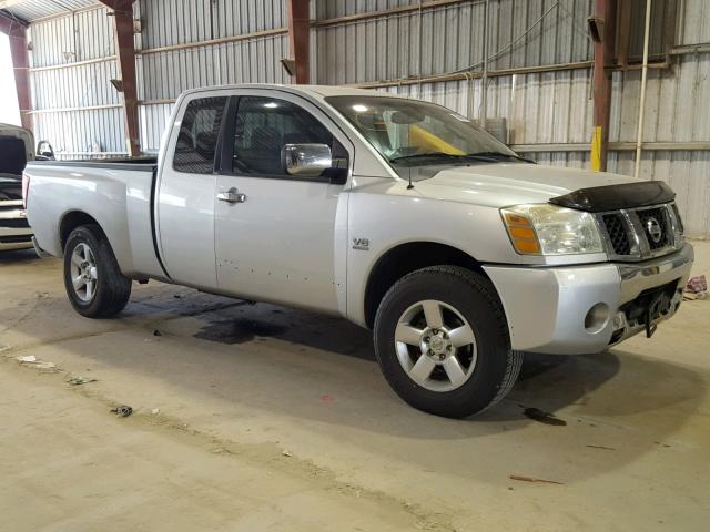 1N6AA06A94N526988 - 2004 NISSAN TITAN XE SILVER photo 1