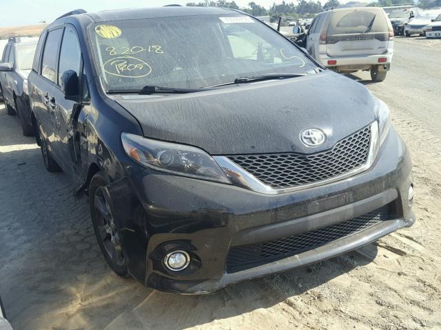 5TDXK3DC6FS570086 - 2015 TOYOTA SIENNA SPO BLACK photo 1