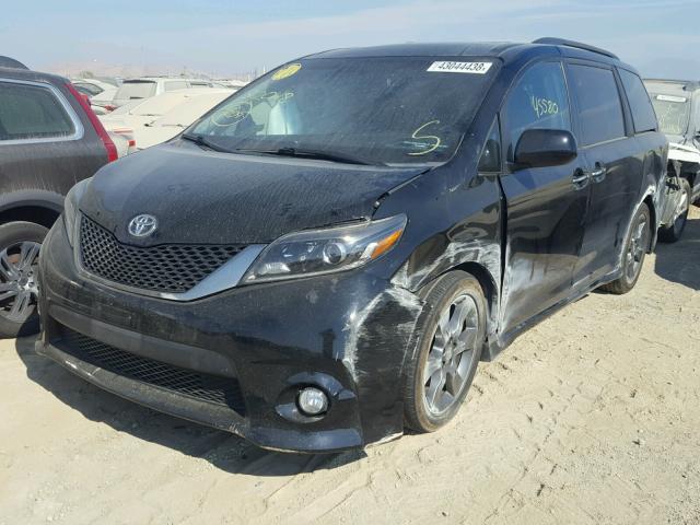 5TDXK3DC6FS570086 - 2015 TOYOTA SIENNA SPO BLACK photo 2