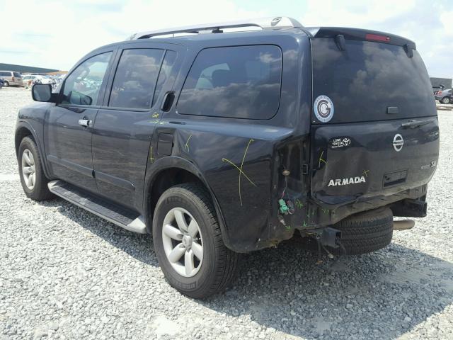 5N1BA0ND2AN617059 - 2010 NISSAN ARMADA SE BLACK photo 3