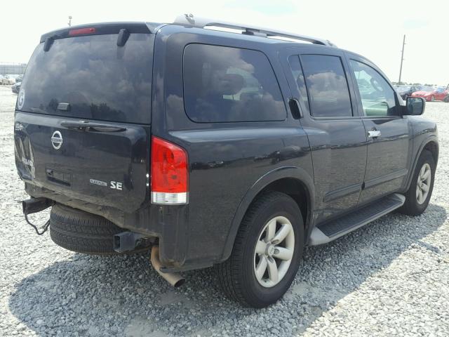 5N1BA0ND2AN617059 - 2010 NISSAN ARMADA SE BLACK photo 4