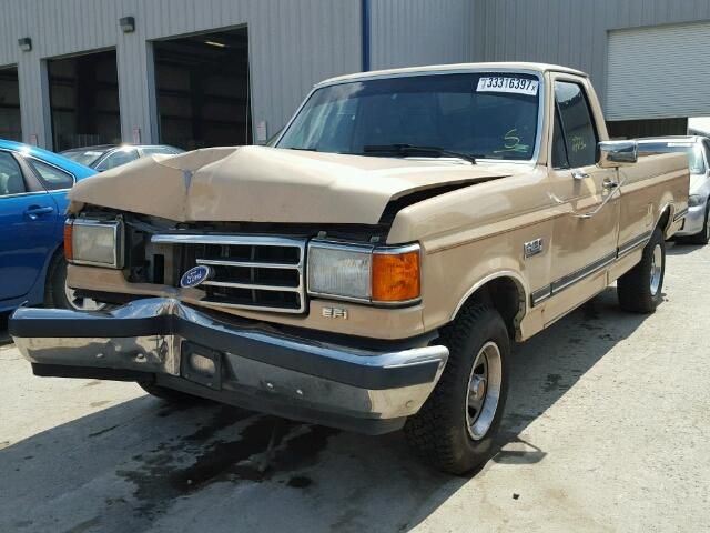 1FTEF15NXLLB22432 - 1990 FORD F150 BEIGE photo 2