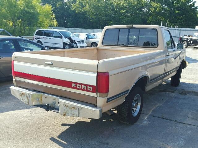 1FTEF15NXLLB22432 - 1990 FORD F150 BEIGE photo 4