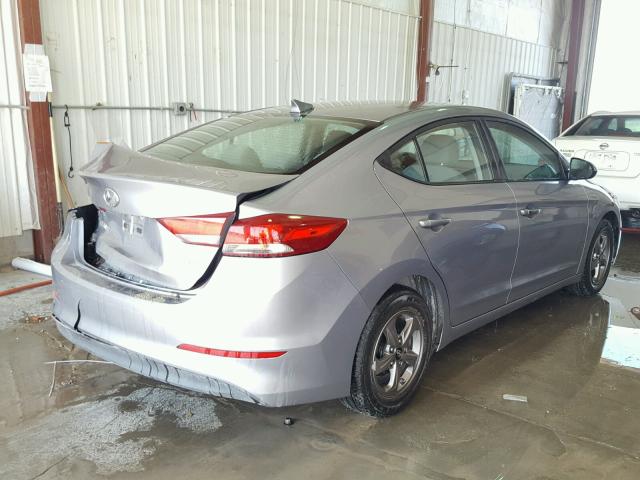 5NPD94LA0HH129261 - 2017 HYUNDAI ELANTRA EC GRAY photo 4