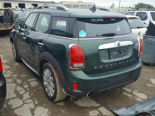 WMZYV5C3XH3E01365 - 2017 MINI COOPER GREEN photo 3