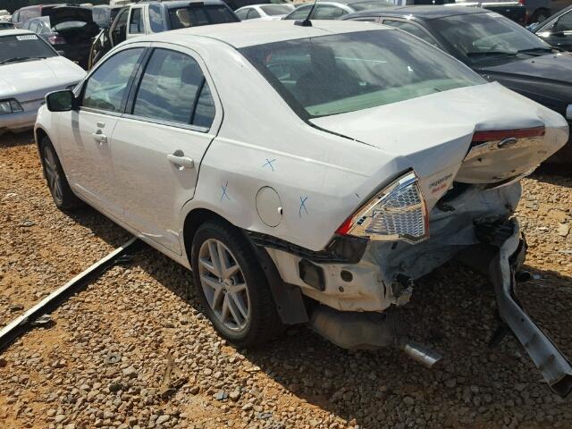 3FAHP0JG1AR311339 - 2010 FORD FUSION WHITE photo 3