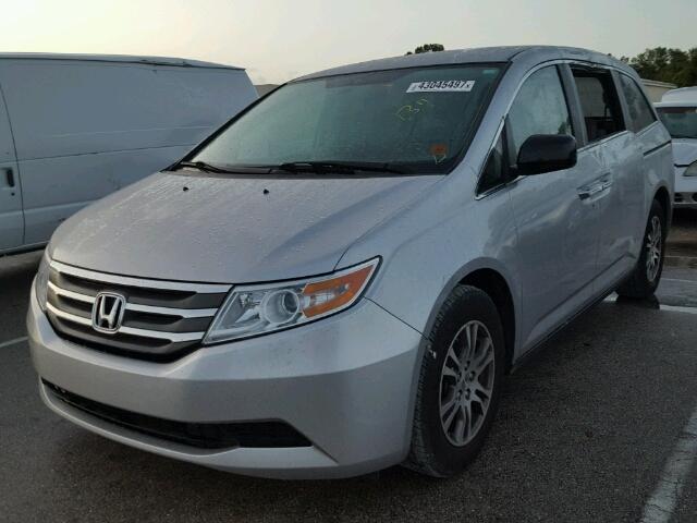 5FNRL5H49DB073913 - 2013 HONDA ODYSSEY EX SILVER photo 2