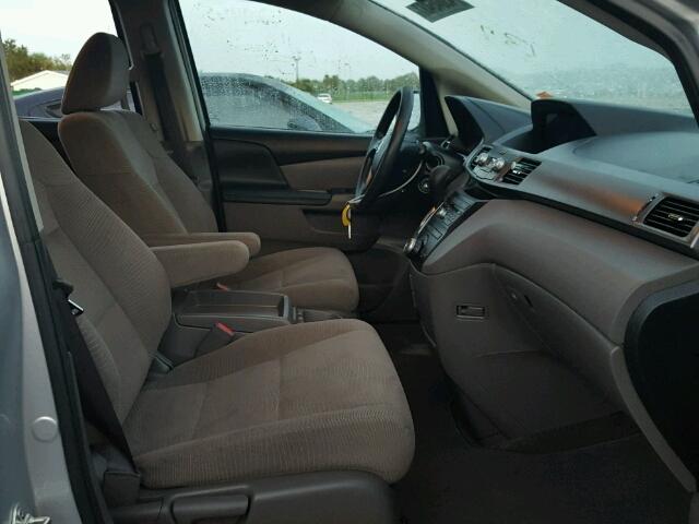 5FNRL5H49DB073913 - 2013 HONDA ODYSSEY EX SILVER photo 5