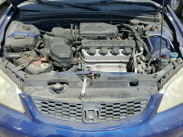 1HGEM21145L056172 - 2005 HONDA CIVIC DX V BLUE photo 7