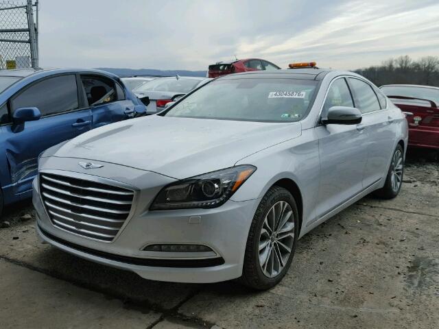 KMHGN4JE6GU117615 - 2016 HYUNDAI GENESIS 3. SILVER photo 2