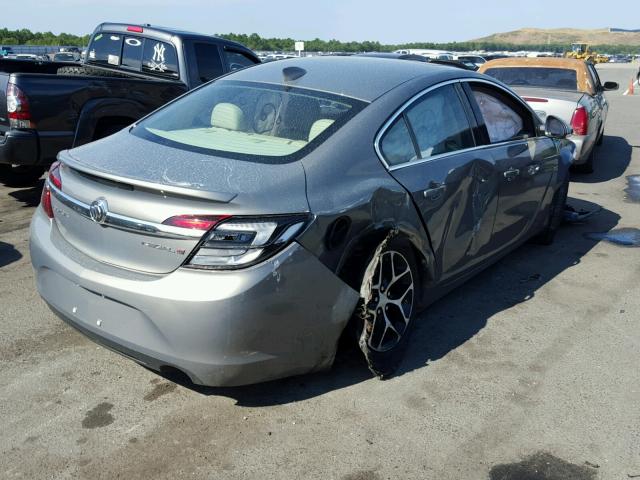 2G4GL5EX5H9170490 - 2017 BUICK REGAL SPOR GRAY photo 4