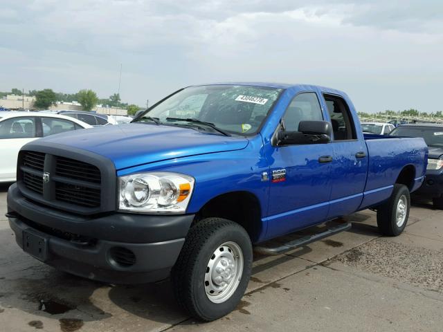 3D7KS28A28G195589 - 2008 DODGE RAM 2500 S BLUE photo 2