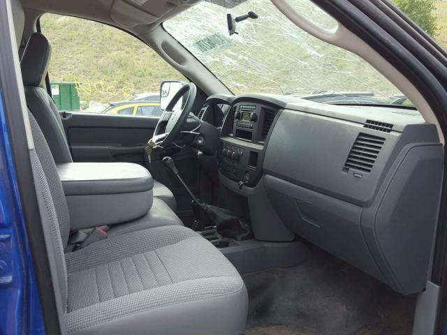 3D7KS28A28G195589 - 2008 DODGE RAM 2500 S BLUE photo 5