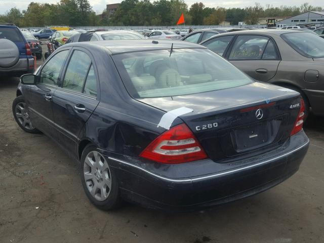 WDBRF92H46F804657 - 2006 MERCEDES-BENZ C GENERATI BLUE photo 3