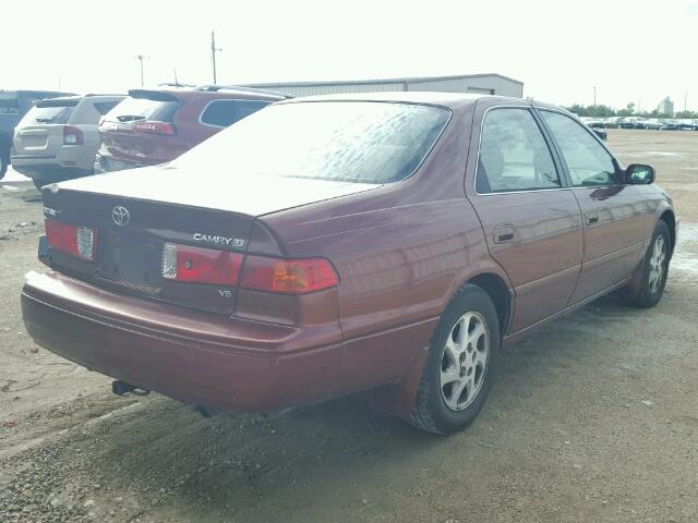 4T1BF22K21U118445 - 2001 TOYOTA CAMRY MAROON photo 4