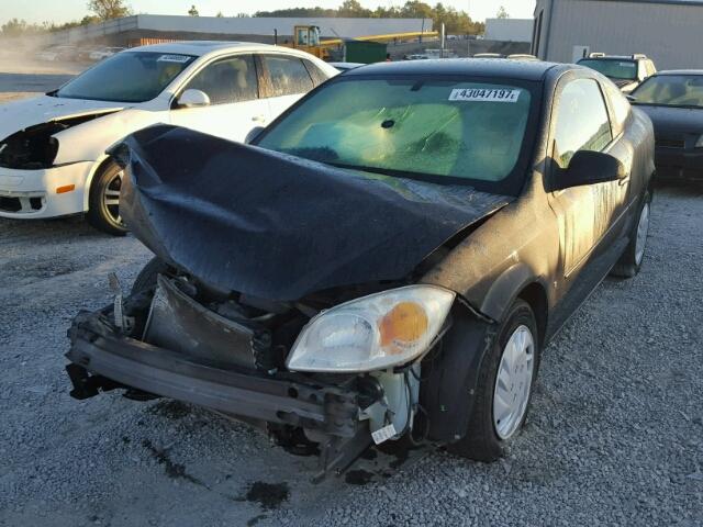 1G1AL18F587100391 - 2008 CHEVROLET COBALT LT BLACK photo 2