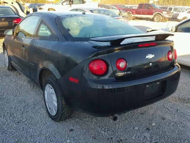 1G1AL18F587100391 - 2008 CHEVROLET COBALT LT BLACK photo 3