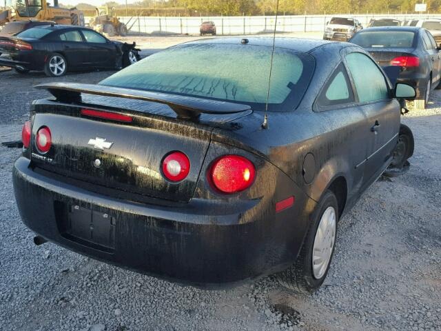 1G1AL18F587100391 - 2008 CHEVROLET COBALT LT BLACK photo 4