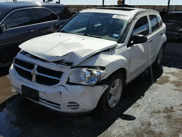 1B3HB48B48D646562 - 2008 DODGE CALIBER SX WHITE photo 2