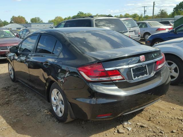 2HGFB2F56DH603007 - 2013 HONDA CIVIC LX Negro foto 3