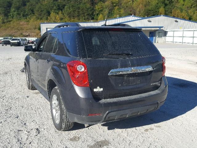 2GNFLNEK7D6321207 - 2013 CHEVROLET EQUINOX LT GRAY photo 3