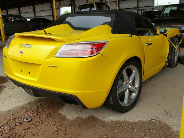 1G8MG35X27Y125897 - 2007 SATURN SKY REDLIN YELLOW photo 4