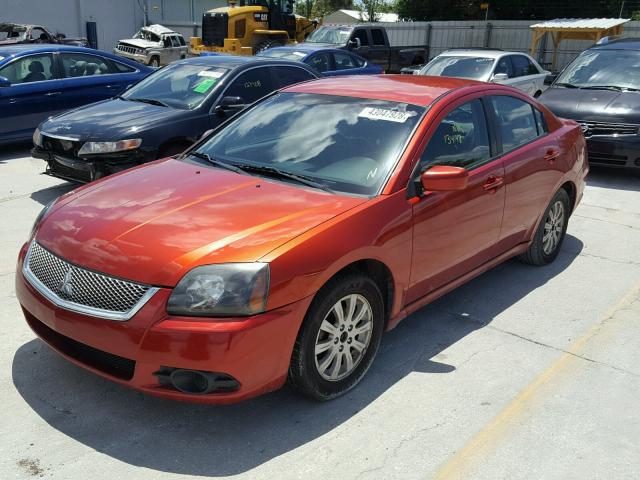 4A32B2FF5BE016384 - 2011 MITSUBISHI GALANT FE BURGUNDY photo 2