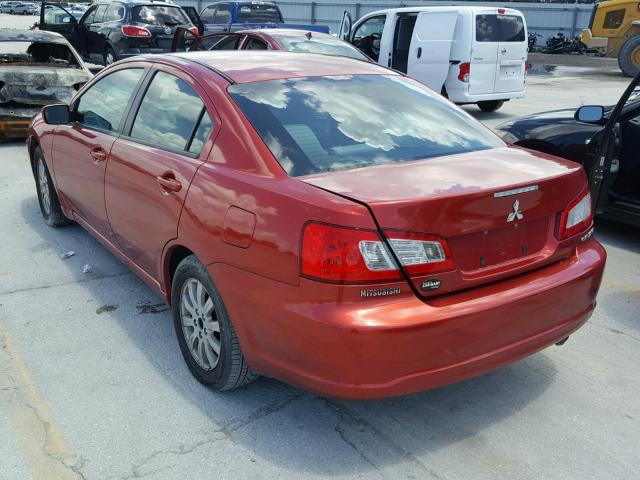 4A32B2FF5BE016384 - 2011 MITSUBISHI GALANT FE BURGUNDY photo 3