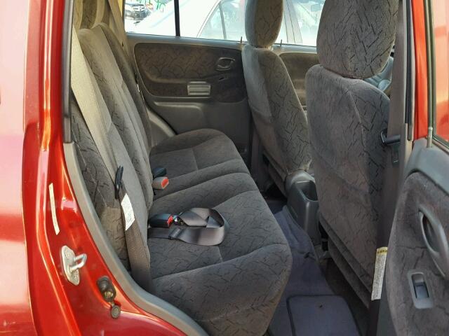 2CNBJ634316916523 - 2001 CHEVROLET TRACKER BURGUNDY photo 6