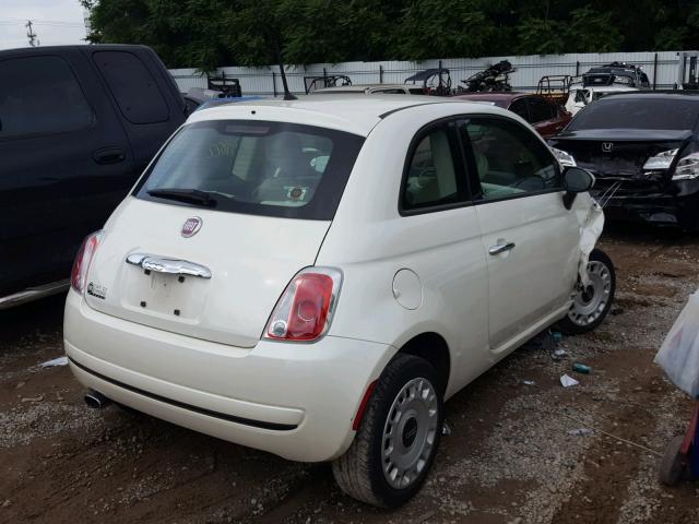 3C3CFFAR1ET267691 - 2014 FIAT 500 POP WHITE photo 4